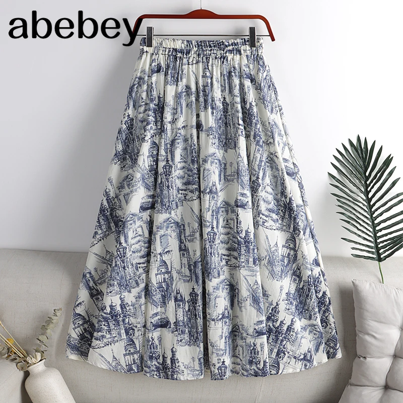 Женская плиссированная юбка с высокой талией винтажная Свободная из тюля
