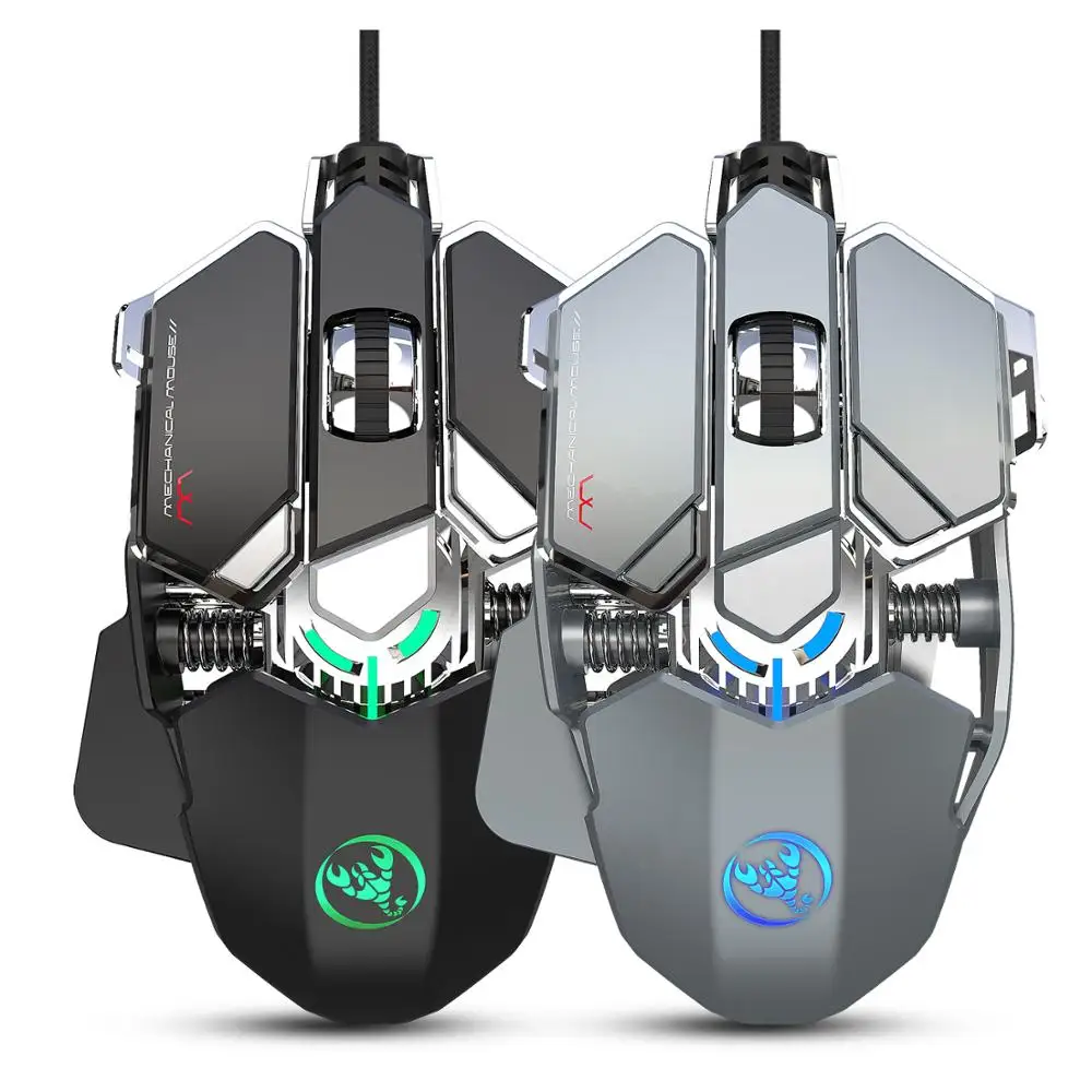 Профессиональная Проводная игровая мышь 6400DPI проводная с разрешением 9 клавиш