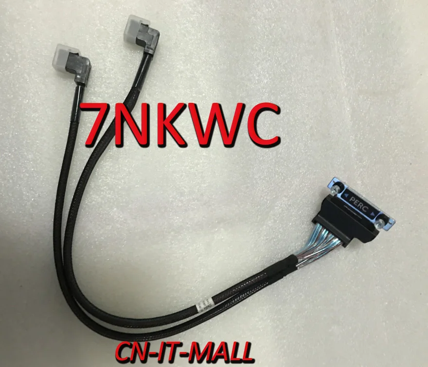 

Pulled 7NKWC H330 H730 Dual Mini SAS HD Cable 2x SFF-8643 for R430
