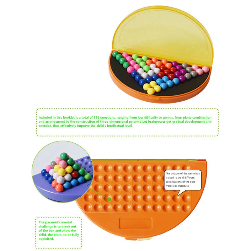 IQ Pearl логическая игра для ума игрушка детей пирамида бисер головоломка