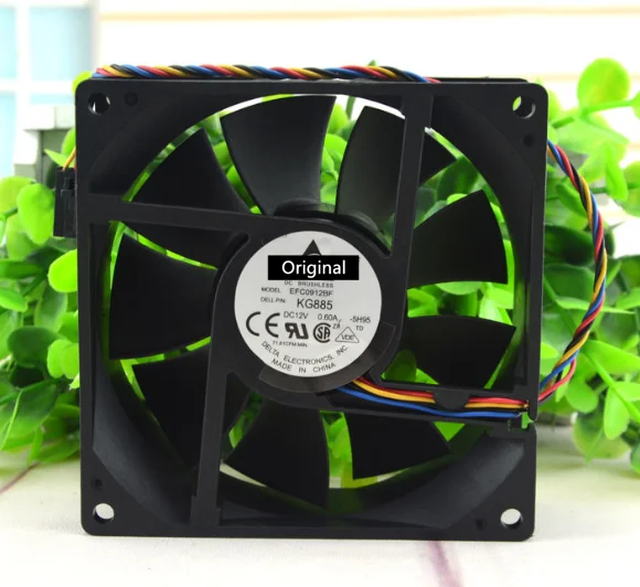 Оригинальный 100% рабочая EFC0912BF 9032 9 см 90 мм 0.7A 12V Двойной Шарикоподшипник ветра