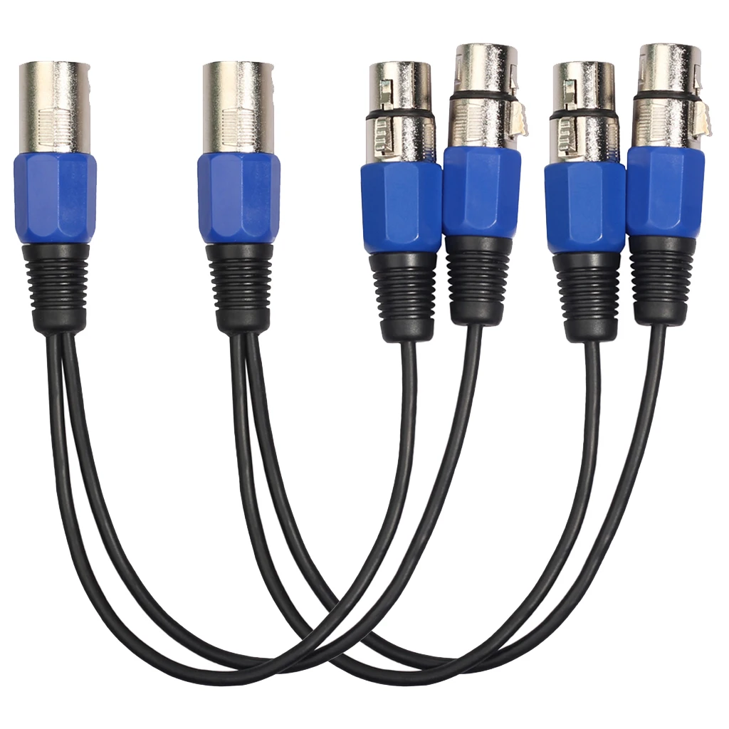 3 контактный разъем XLR для двух разъемов гнездовой сбалансированный y