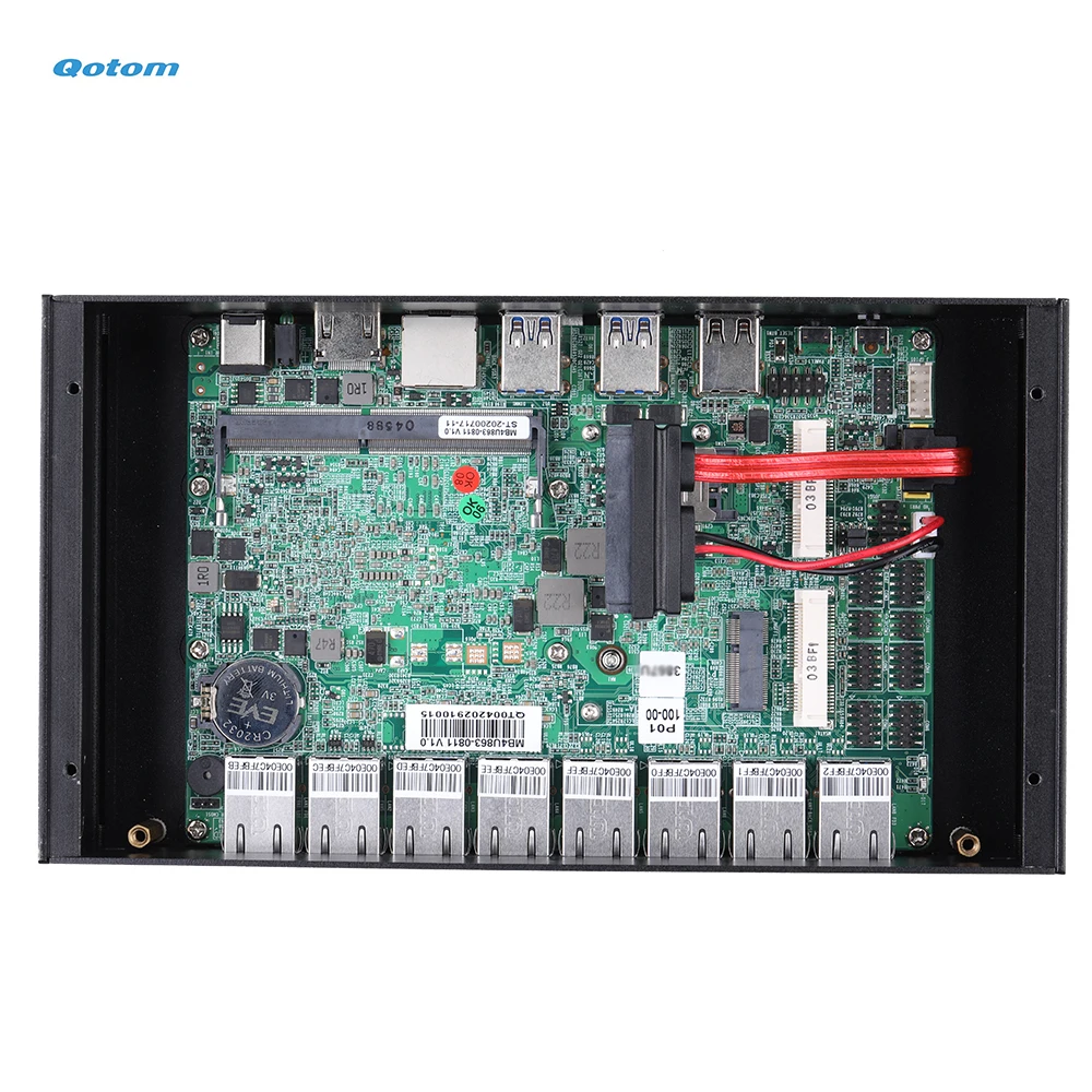 Qotom Mini PC Core i3 Processor Onboard 8x Intel Gigabit LAN Ports Home Office Advanced Router Firewall | Компьютеры и офис