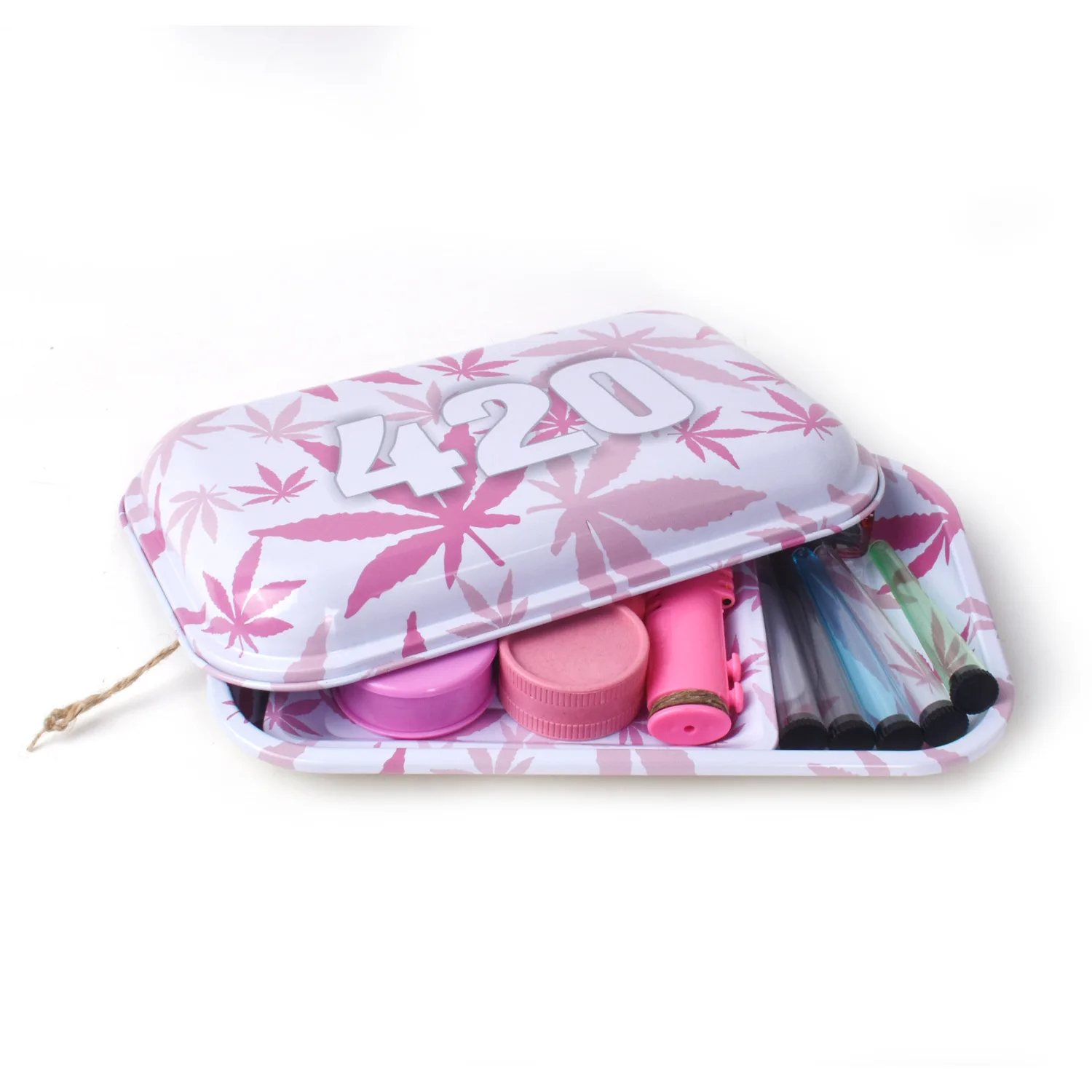 Набор для курения портативный контейнер трав не скатывается легко носить с собой