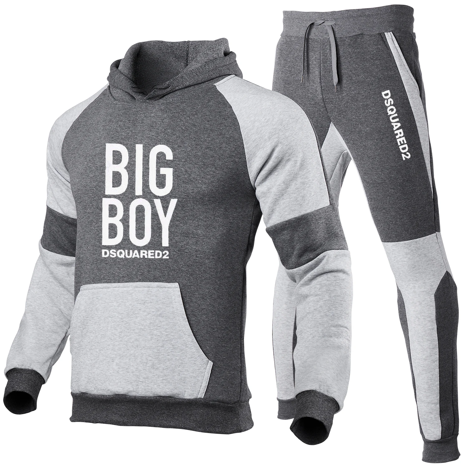 

New fashion men's pullover sweater sweater cotton men's sportswear hoodie two-piece + pants sports shirt autumn and winter track