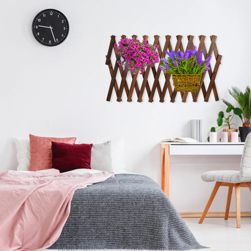 

1pc Creative Flowerpot Holder Indoor Balcony Flowerpot Shelf for Home (Brown)