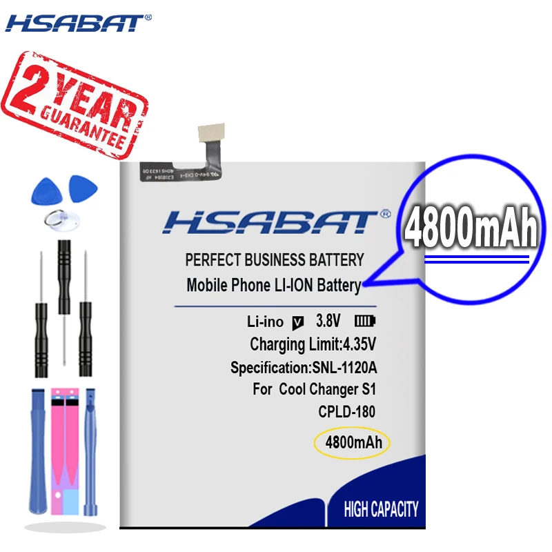 Новое поступление [HSABAT] 4800mAh CPLD-180 Сменный аккумулятор для Coolpad LeEco Cool Changer S1 C105-8 -