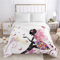 nordic flower fairy duvet cover quiltblanketcomfortable case double king bedding 140x200 240x260 for home sit down