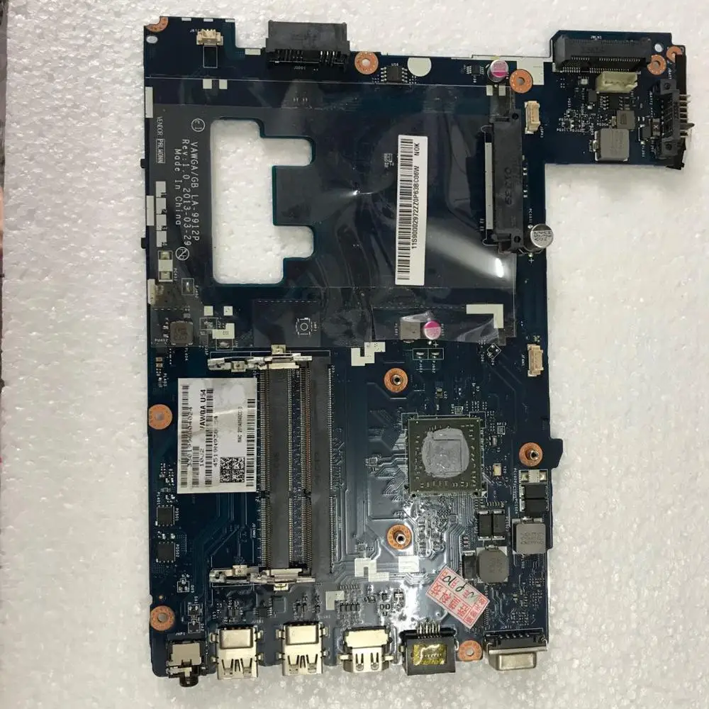 Оригинальная материнская плата VAWGA/GB LA 9912P для ноутбука Lenovo G405 системная со