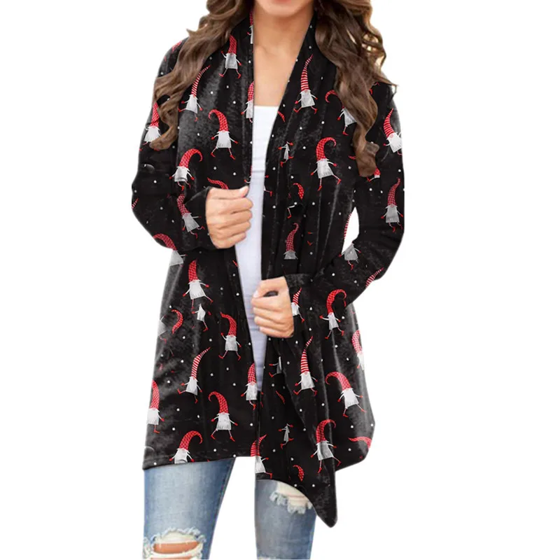 

Coats and Jackets Women Classic Sweater Thin Harajuku Female Costumes Christmas Cardigan Mid Red Woman Fashion Coat 2021 New