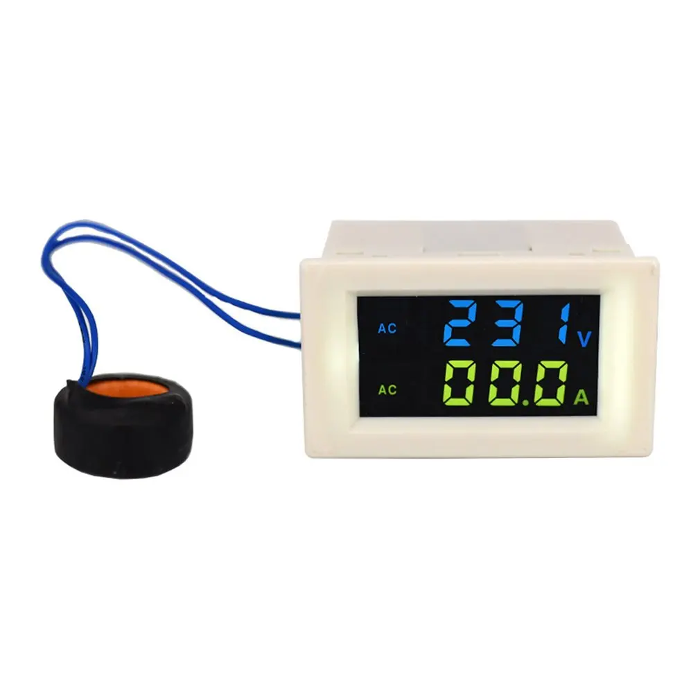 D85-2042A Digital AC Voltage Meters 100A 80~500V Voltmeter Ammeter Current Amps Volt Meter LCD Panel Monitor 110V 250V 380V | Инструменты