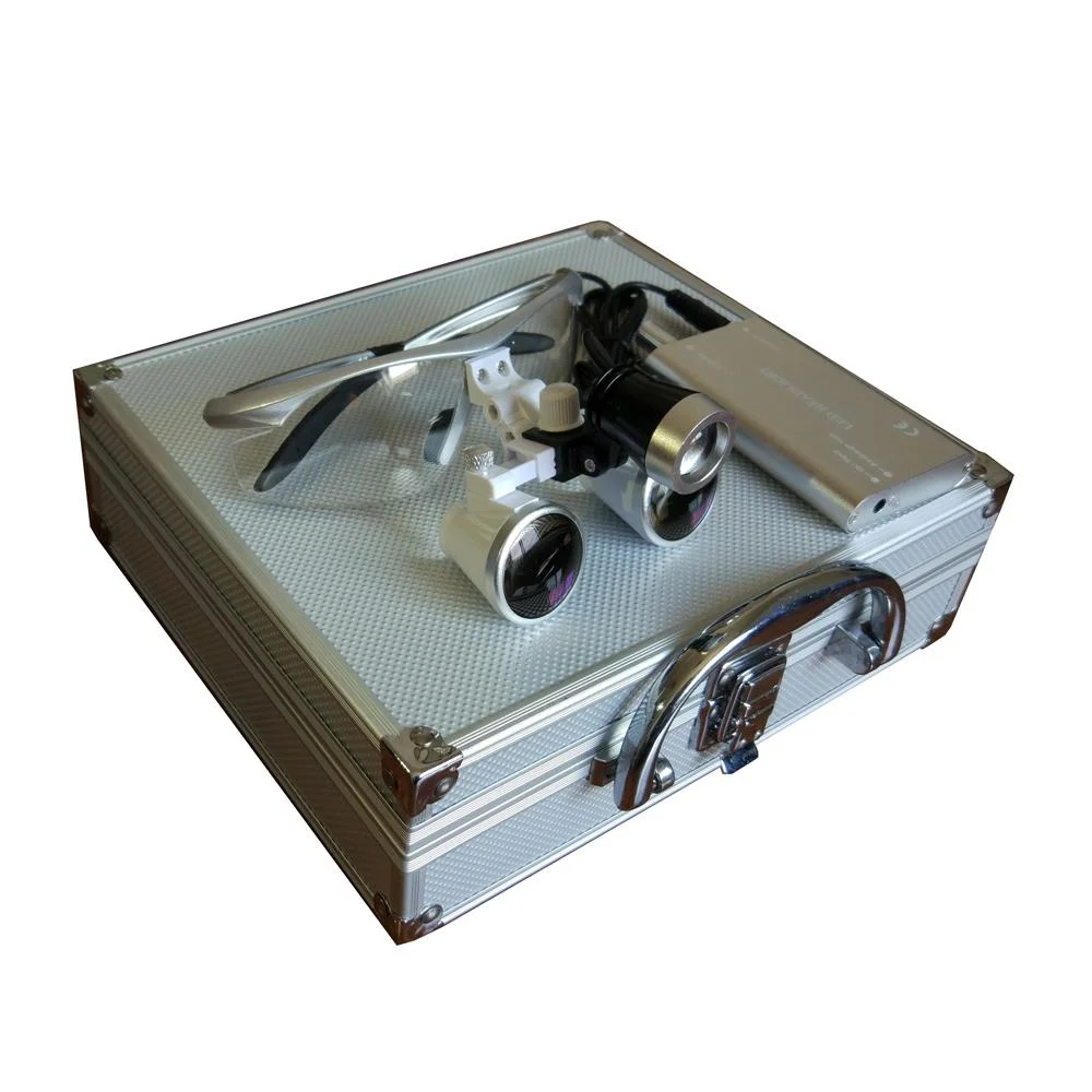 Медицинский налобный фонарь Wondcon светодиодный с лупой 3 5x регулируемый высокой