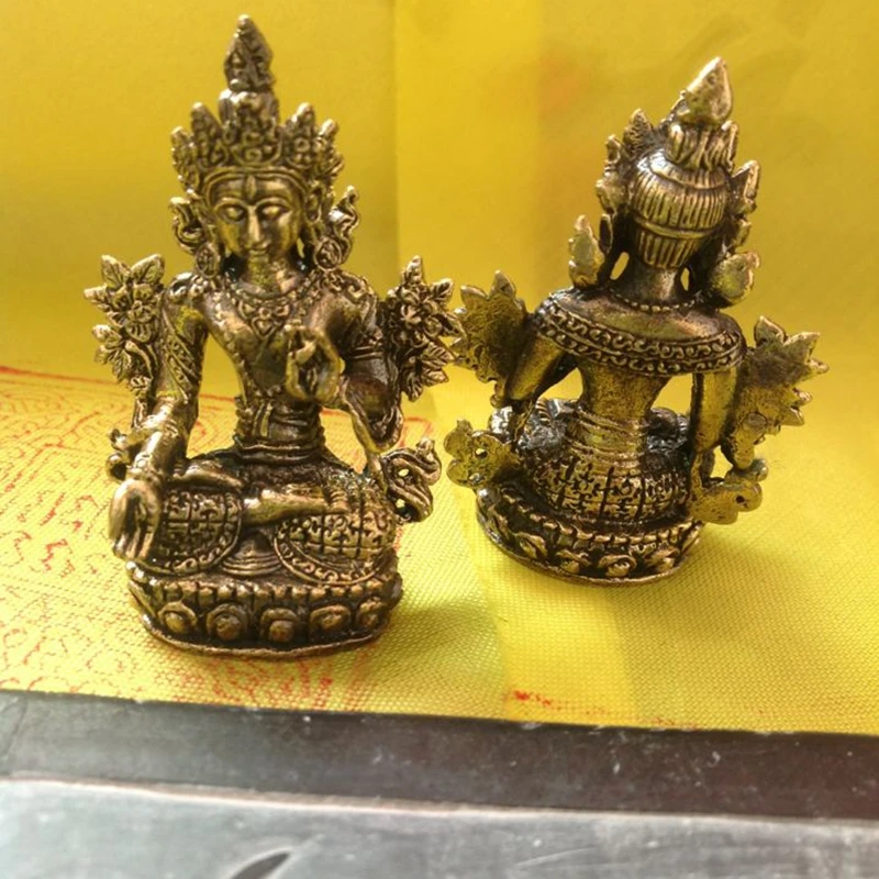 Тибетский буддизм Белая Тара медный амулет статуя Будды|Подвески| |