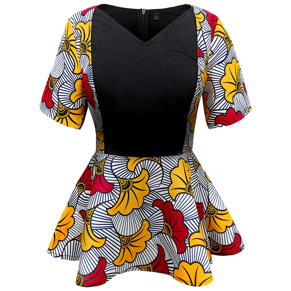 

African blouse for Women fashion v neck shrt african traditional women clothing women Casual shirt