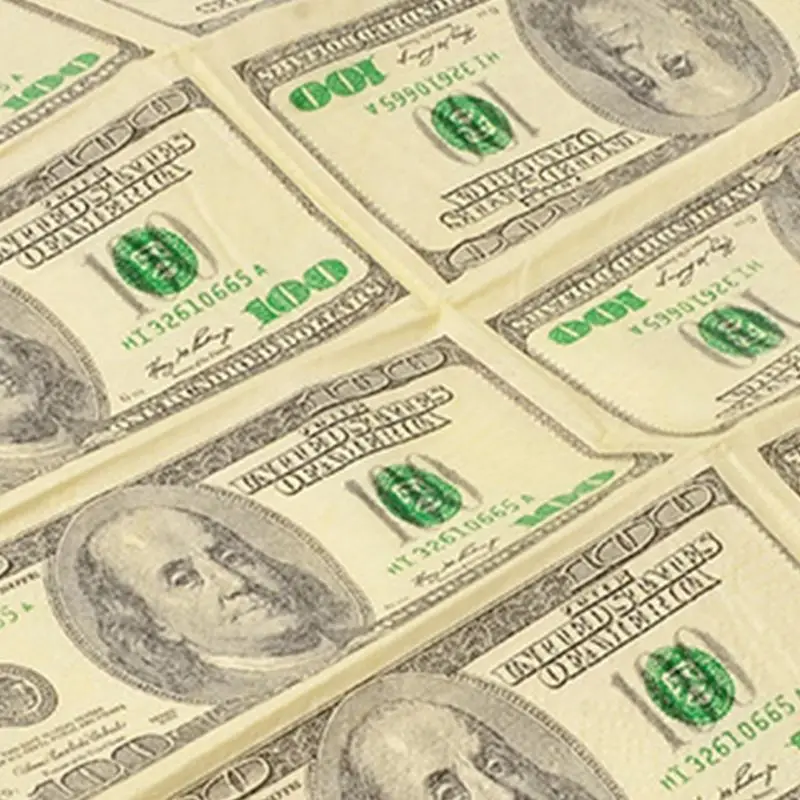 8 упаковок бумажные салфетки для лица 100 долларов|Бумажные столовые салфетки| |