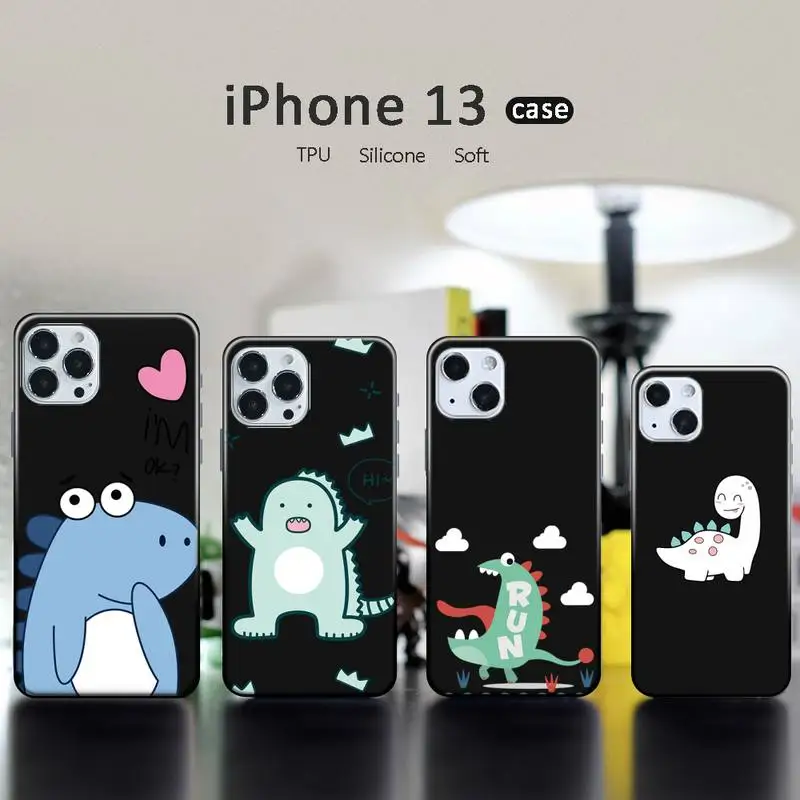 

Creative cute dinosaur Phone Case for iPhone 13 12 11 mini pro XS MAX XR 8 7 6 6S Plus X 5S SE 2020
