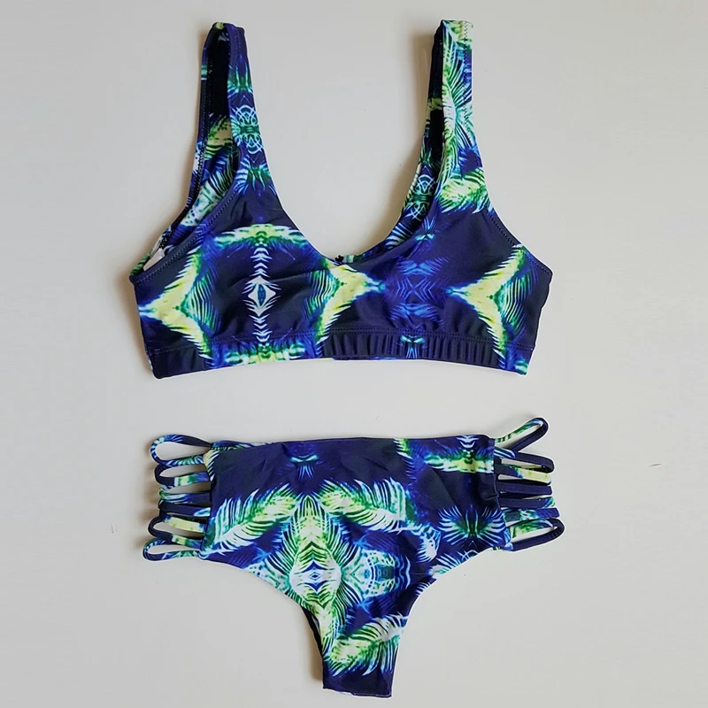 

Split Swimwear Bikini Hot Sale Swim Bathers Zipper Beach Bathing Suits Europe American Women Tank Swimsuit Bikini Set