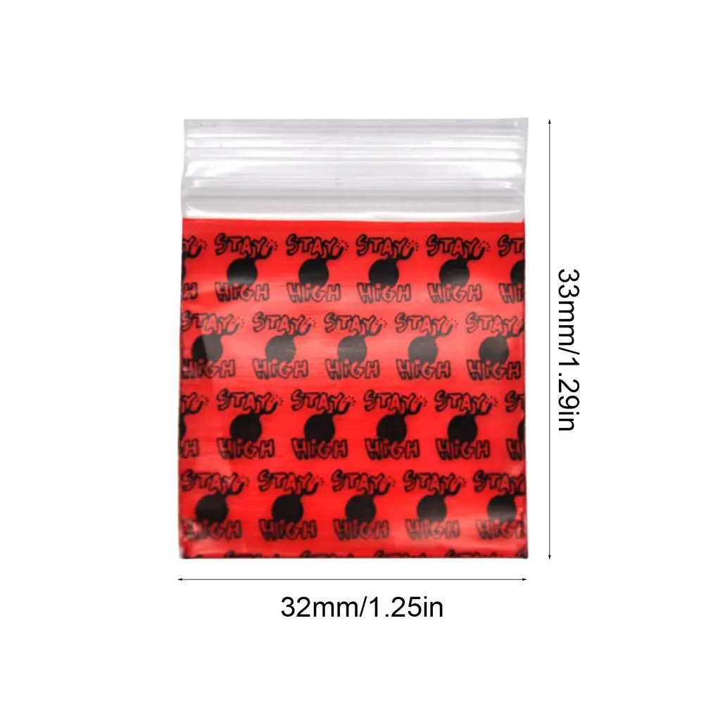

100PCS/SET Small Plastic Bags Transparent Jewelry Ziplock Zip Zipped Lock Reclosable Plastic Poly Clear Bags