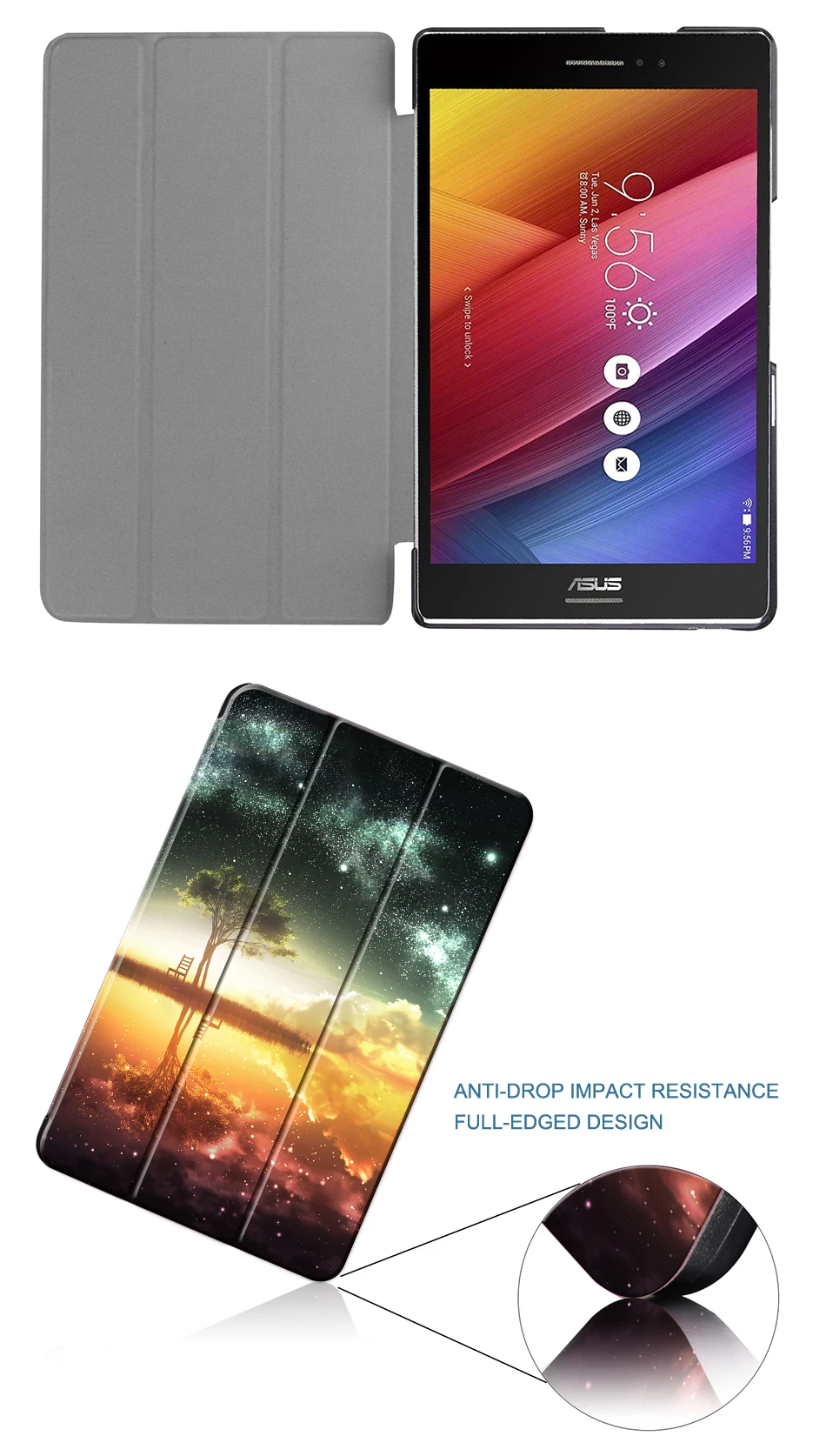 MTT Ультратонкий чехол из искусственной кожи для Asus Zenpad 8,0 дюймов Z380 Z380C Z380KL Магнитный откидной Чехол-подставка чехол для планшета с функцией автоматического сна