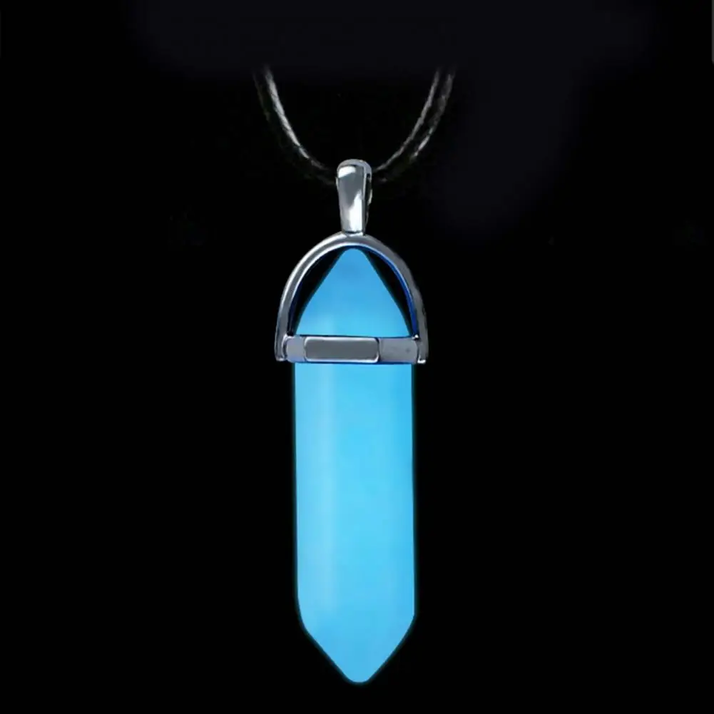 Подарочное модное шестигранное ожерелье до ключицы с искусственным драгоценным