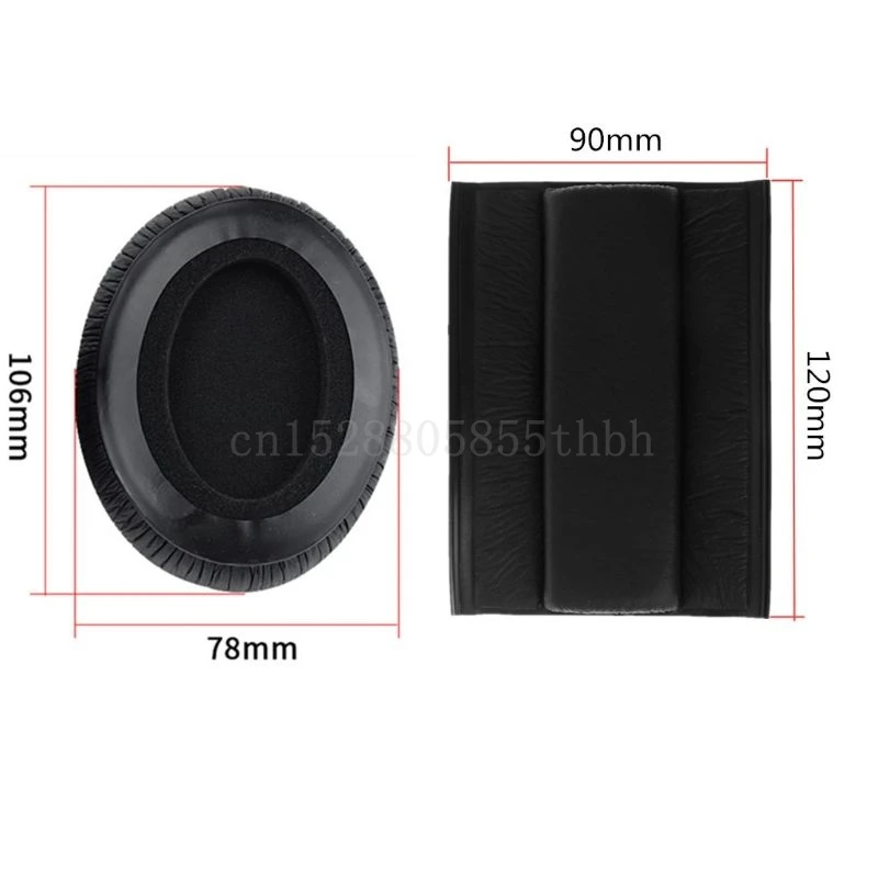 

1Set Leather Headset Earpads Ear Cushions Headband Cover for HD280 Pro Headphone