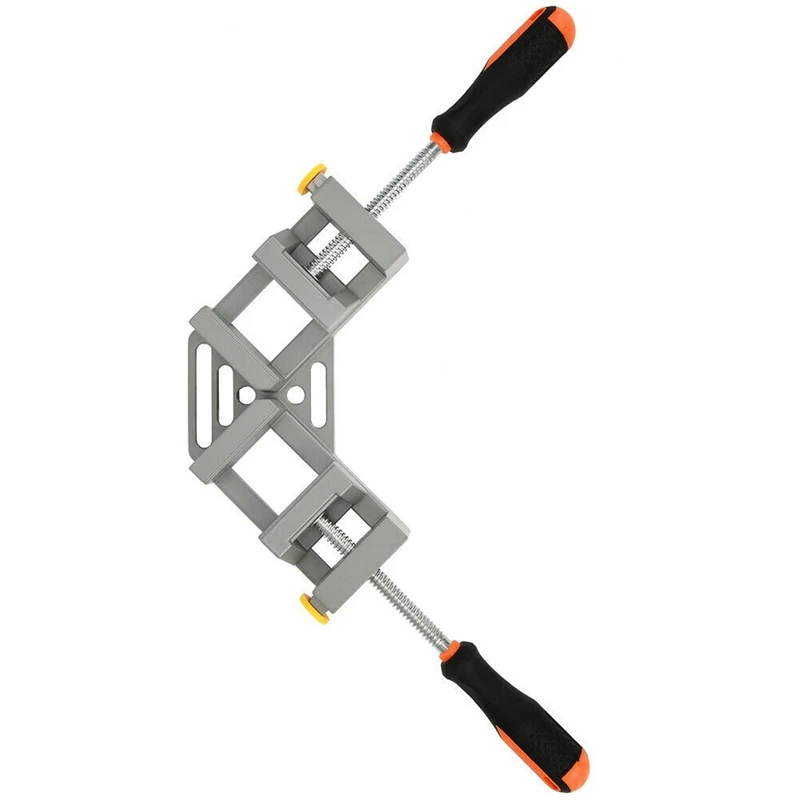 

Right Angle Clamp Double Handle 90 Degree Corner Clamp for Woodworking Photo Frame Holder with Adjustable Swing Jaw