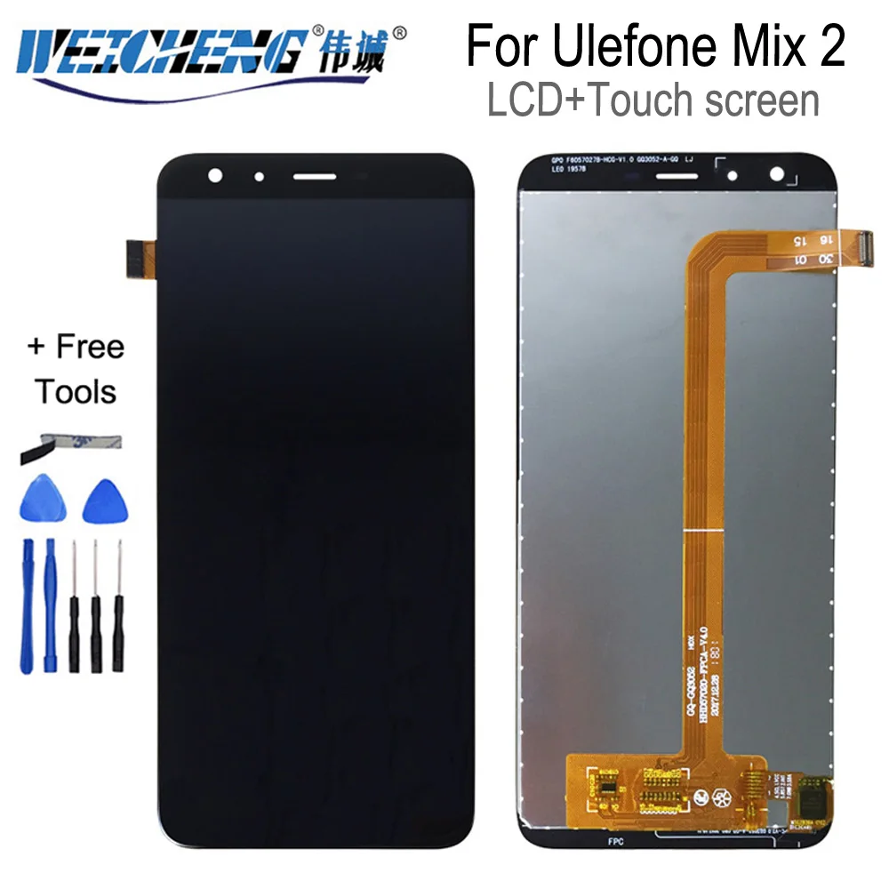 ЖК-дисплей 5 7 дюйма для Ulefone Mix 2 сменный дигитайзер сенсорного экрана + Бесплатные