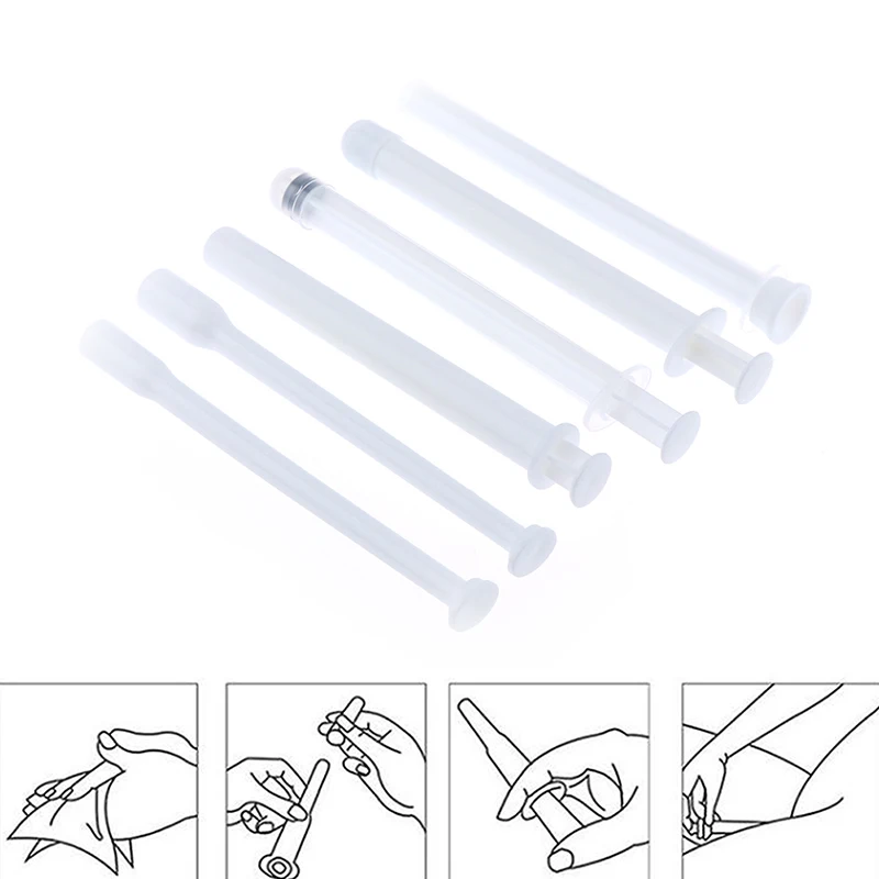5 Pcs/set Fashion Vaginal Applicator Lubricant Injector Syringe Lube Launcher Health Care Tools