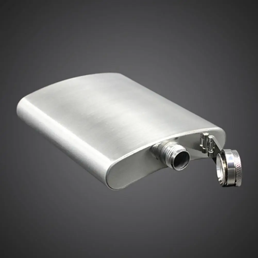 Фляга мужская из нержавеющей стали портативная фляжка с воронкой для виски вина