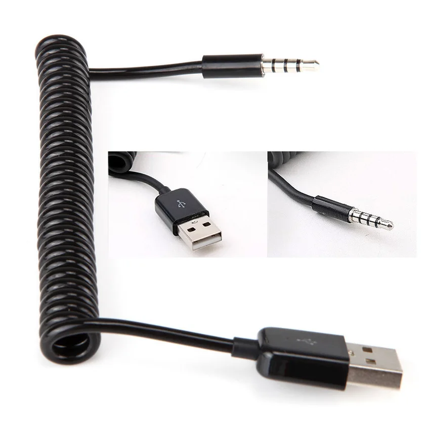 3 5 мм Штекерный AUX аудио разъем к USB 2 0 кабель переходник для зарядки шнура| |