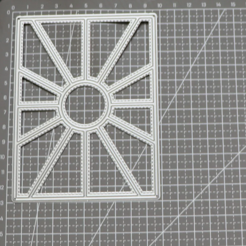 

Circle Geometry Frame Rectangle Metal Cutting Dies Stencils for DIY Scrapbooking/photo Album Decorative Embossing DIY Paper
