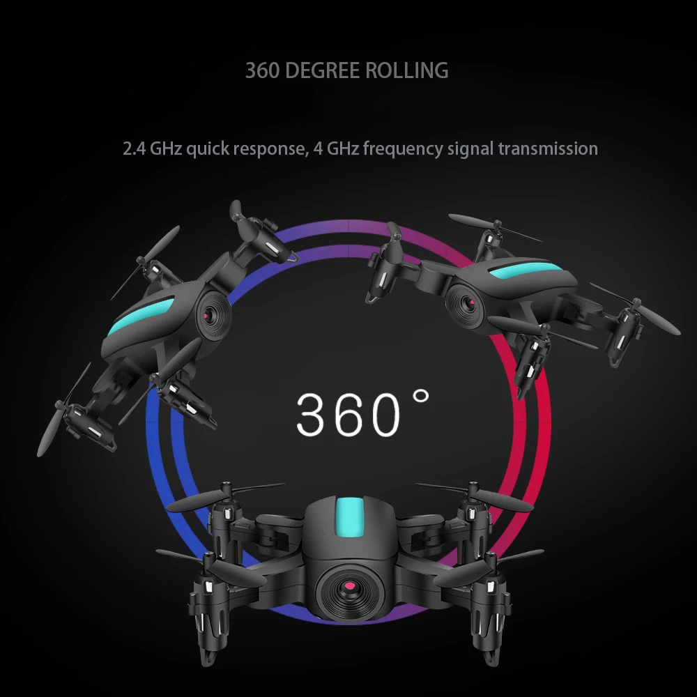 Мини-Дрон 4K 1080P 720P HD с камерой WIFI FPV удерживание высоты красный черный белый
