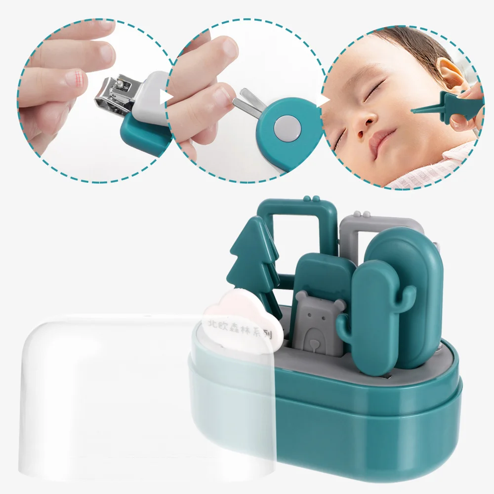 

1 Set Baby Manicure Set Fingernail Scissors Nail File Pedicure Kits Ear Pick