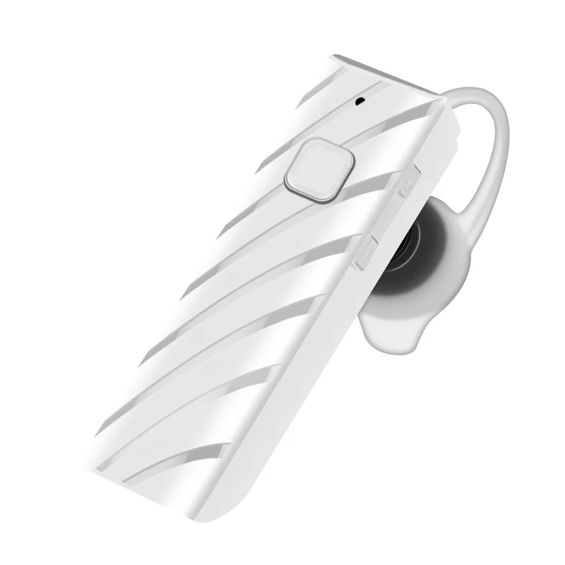 White1 Bluetooth крючок для наушников-вкладышей спортивные бизнес беспроводные наушники устойчивое шумоподавление встроенный микрофон для рук автомобиля - Цвет: White1