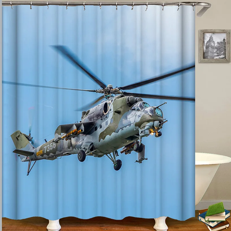 

blue shower curtain rideau douche new arrival 3d douchegordijn bath curtain shower large size