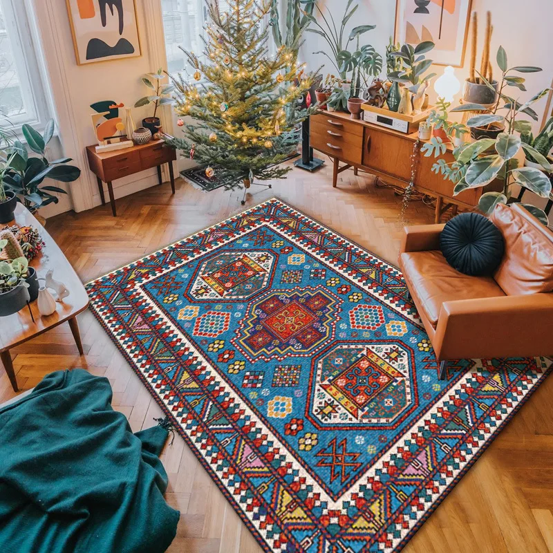 Персидский Ethnic Bohemia ковры для Гостиная Спальня коврик с геометрическим узором