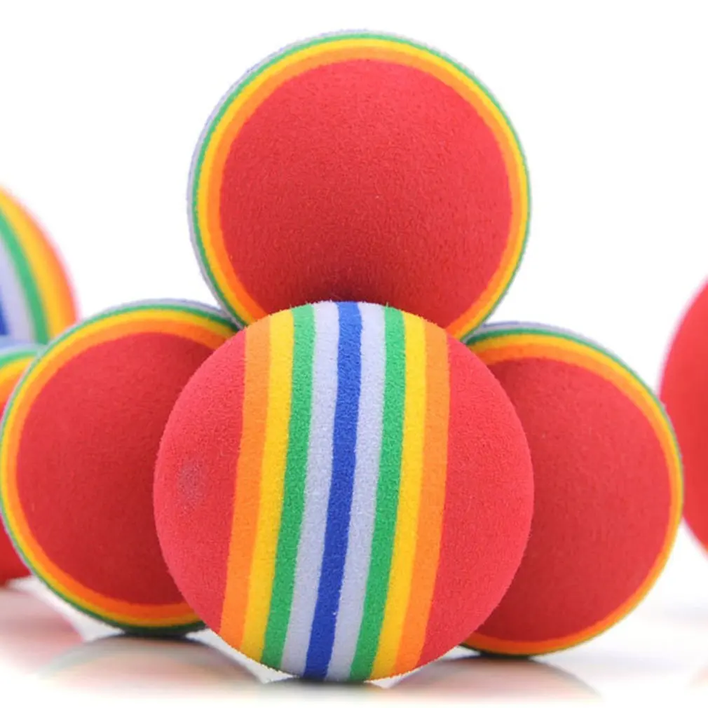 

Pet Ball Toys Universal Bite Resistant Colorful Ball For Cat's Durable Rinbow Color Pet Toys Dog Cat'S Ball Pet Supplies