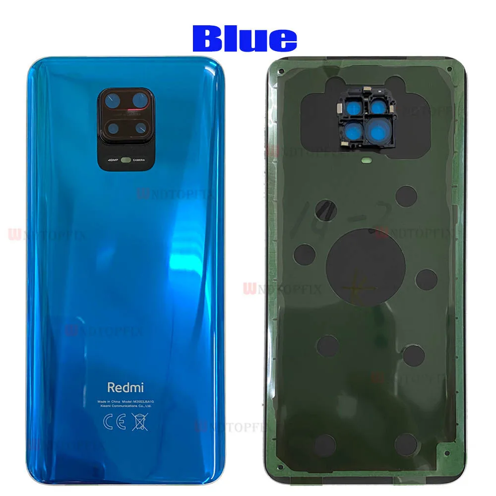 Оригинальный чехол для Xiaomi Redmi Note 9s накладка батарейного отсека стекло панель