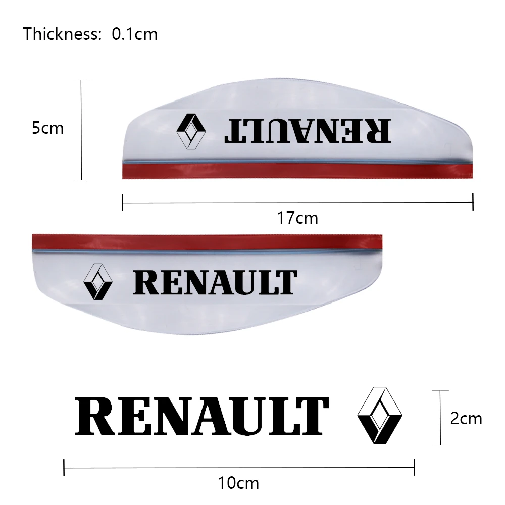 2 шт./лот универсальные ПВХ автомобильные дождевики для зеркала заднего вида с