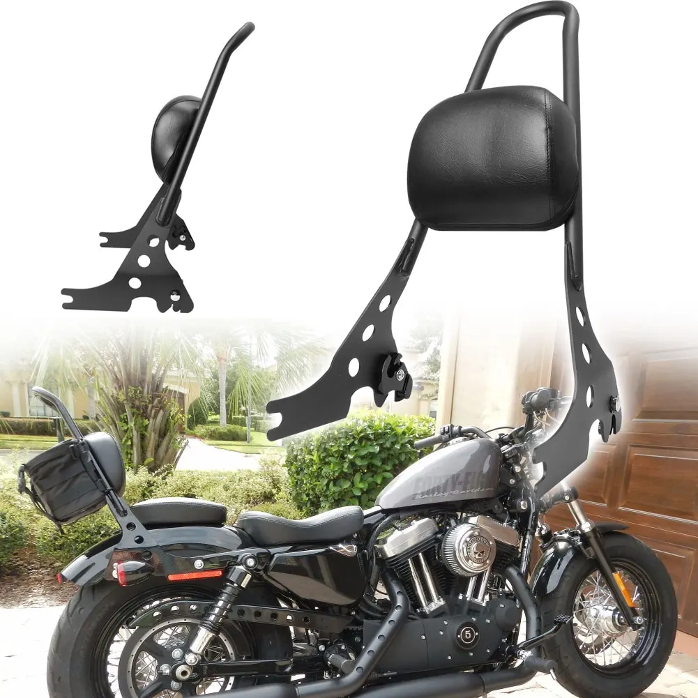 Пассажирская спинка накладка Сисси подушка на балку для 04-UP Sportster XL 883 1200