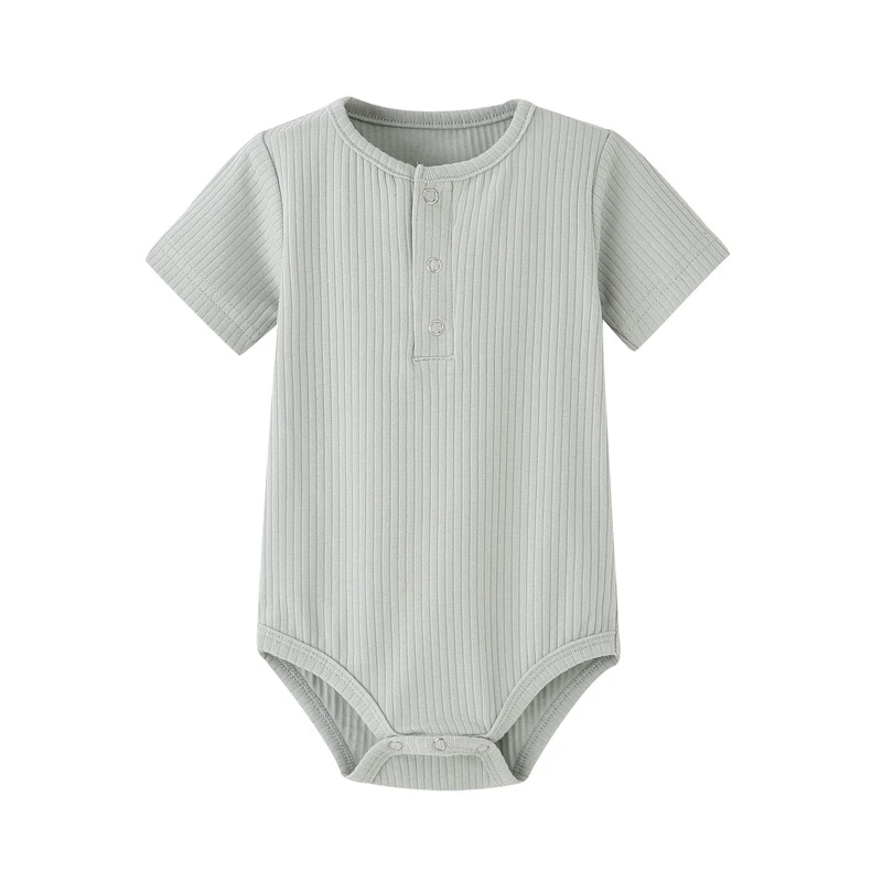 Baby Boy Romper Girl Knit Pajamas Jumpsuit Ribbed Clothes Knitted Stretch Newboron Summer Rompers Playsuit | Детская одежда и