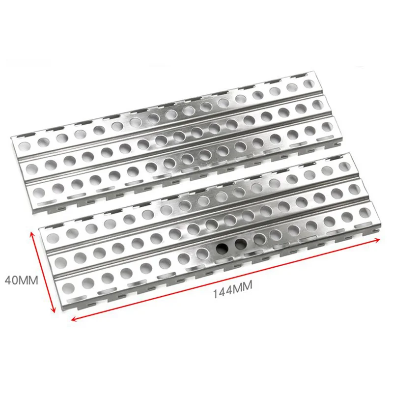 

2Pcs Stainless Steel Sand Ladders Board for Axial SCX10 TRX-4 D90 1/10 RC Crawler Car