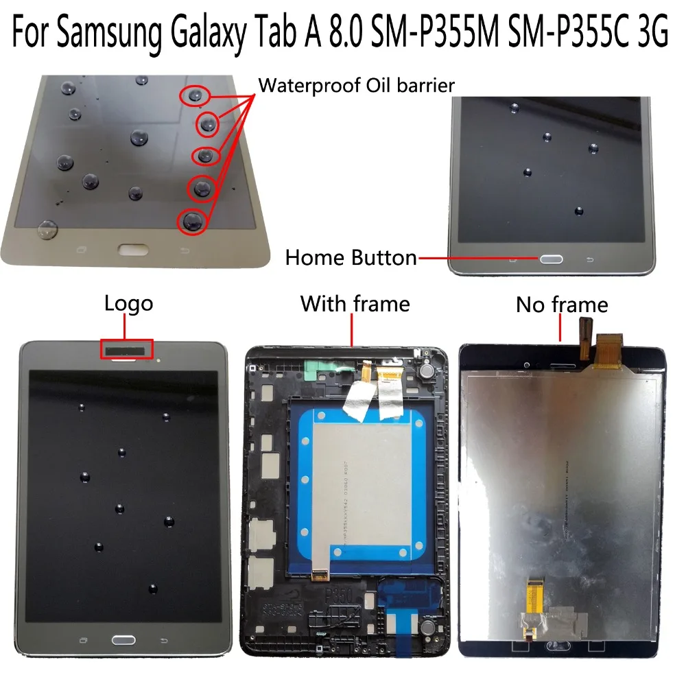 Shyueda Оригинальный Для Samsung Galaxy Tab A 8 0 P355 SM-P355M 3G 768x1024 Новый ЖК-дисплей сенсорный