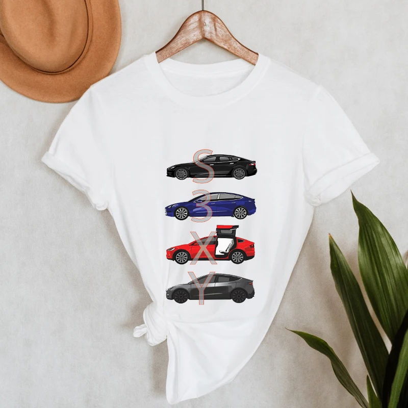 Женская футболка с коротким рукавом летняя повседневная из 2021 хлопка принтом