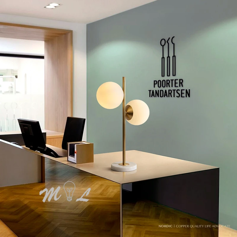 Современные медные настольные лампы в скандинавском стиле для спальни