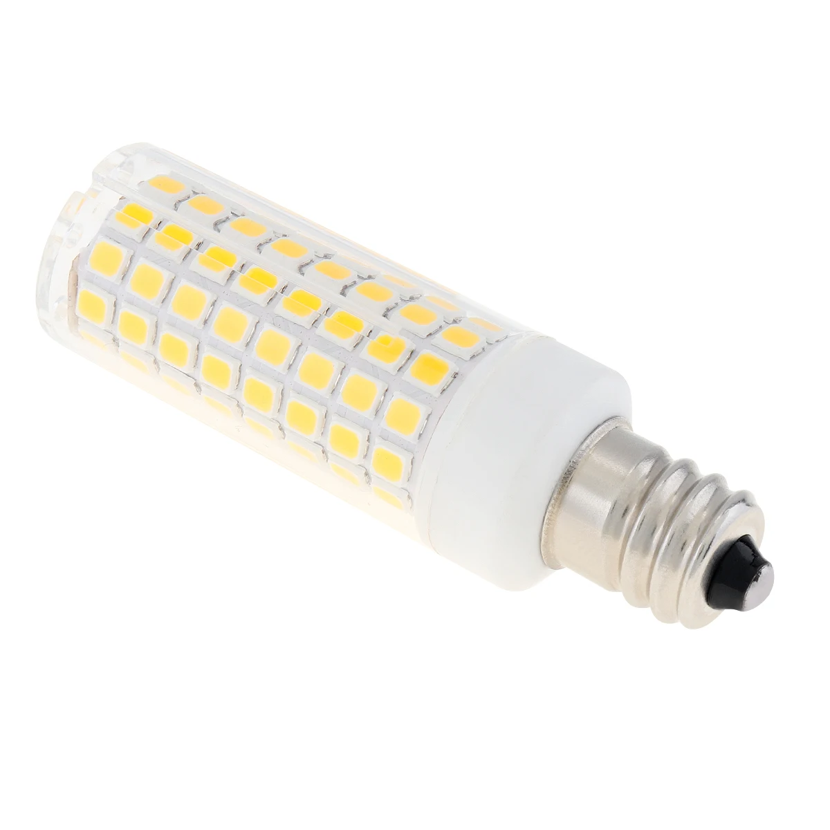 Диммируемая E12 110 в белый/теплый белый 102 светодиодов 2835 SMD 10 Вт силиконовая