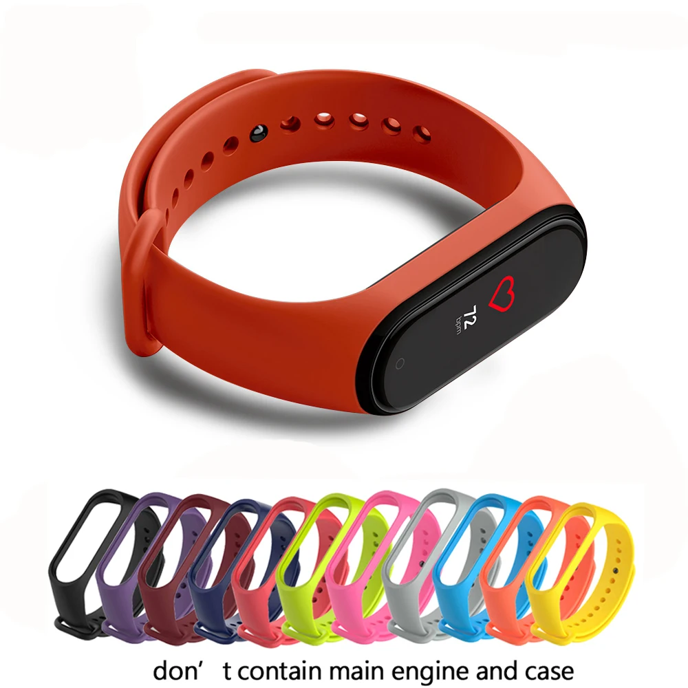 Сменный Браслет разных цветов ремешок для часов Xiaomi mi 3 4 аксессуары умных
