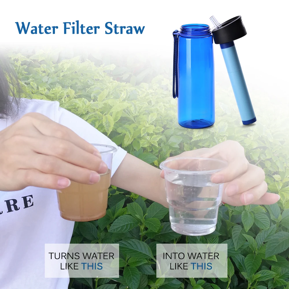 Уличный фильтр для воды соломинки туристическое снаряжение кемпинга выживания