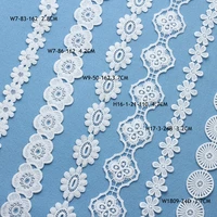 high quality 10yards white silk embroidered lace ribbon milk lace fabric sewing applique lace wedding diy