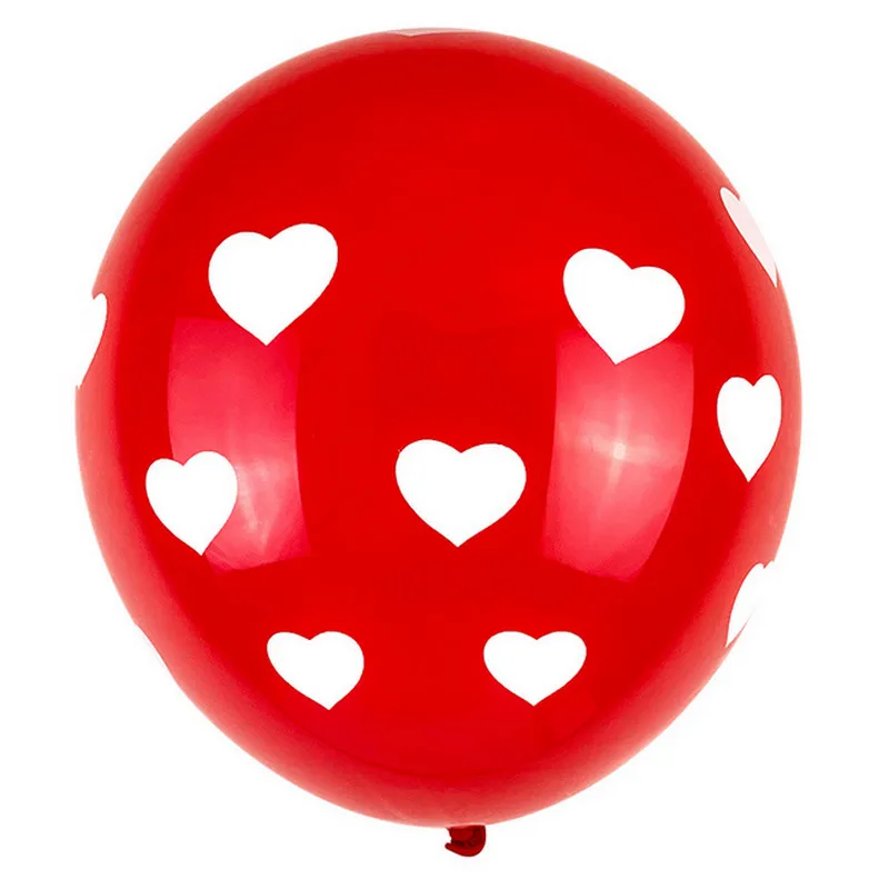 

New 12 Inch Love Print Balloon Valentine's Day Wedding Decoration Confession Balloon Heart Shaped Latex Balloon Party Decoration